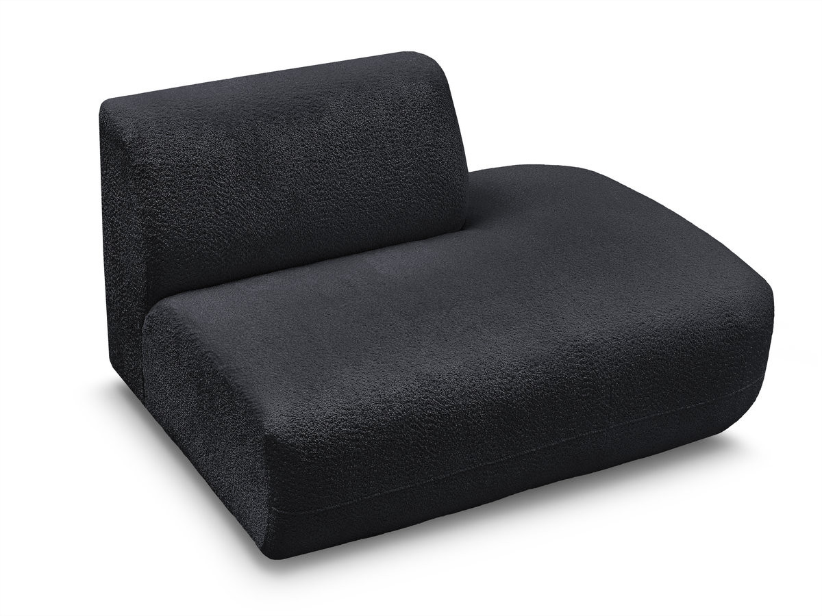 Chauffeuse bout de canapé pour canapé modulable ANDA tissu chenille