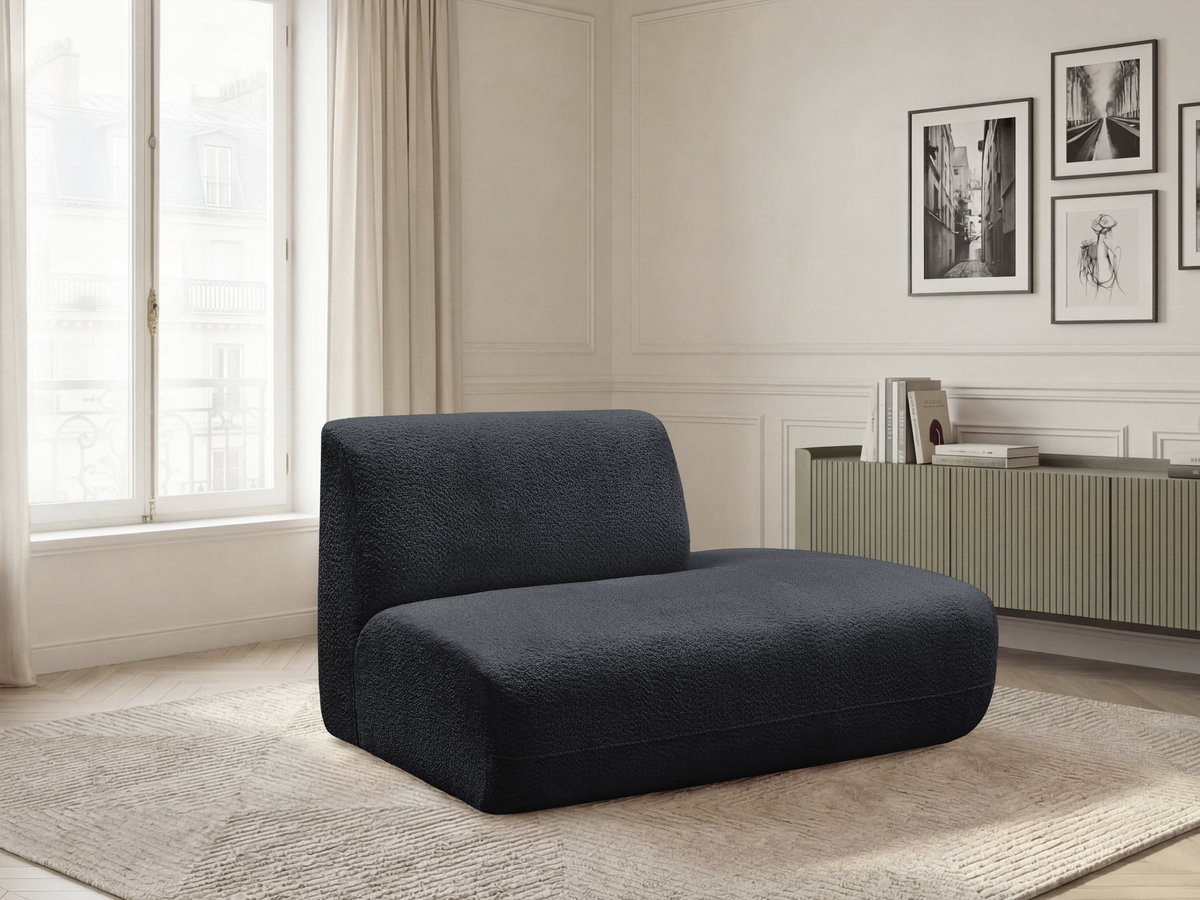 Chauffeuse bout de canapé pour canapé modulable ANDA tissu chenille