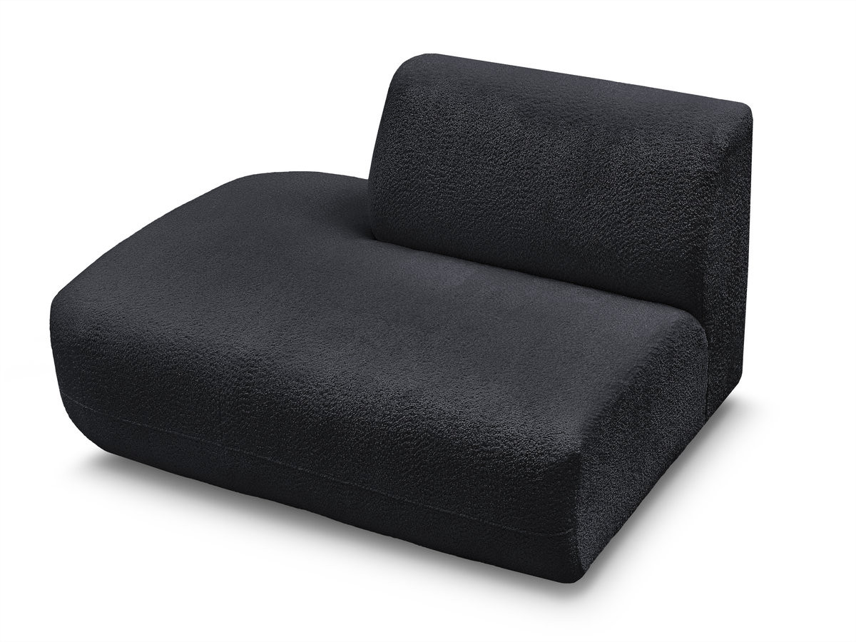 Chauffeuse bout de canapé pour canapé modulable ANDA tissu chenille