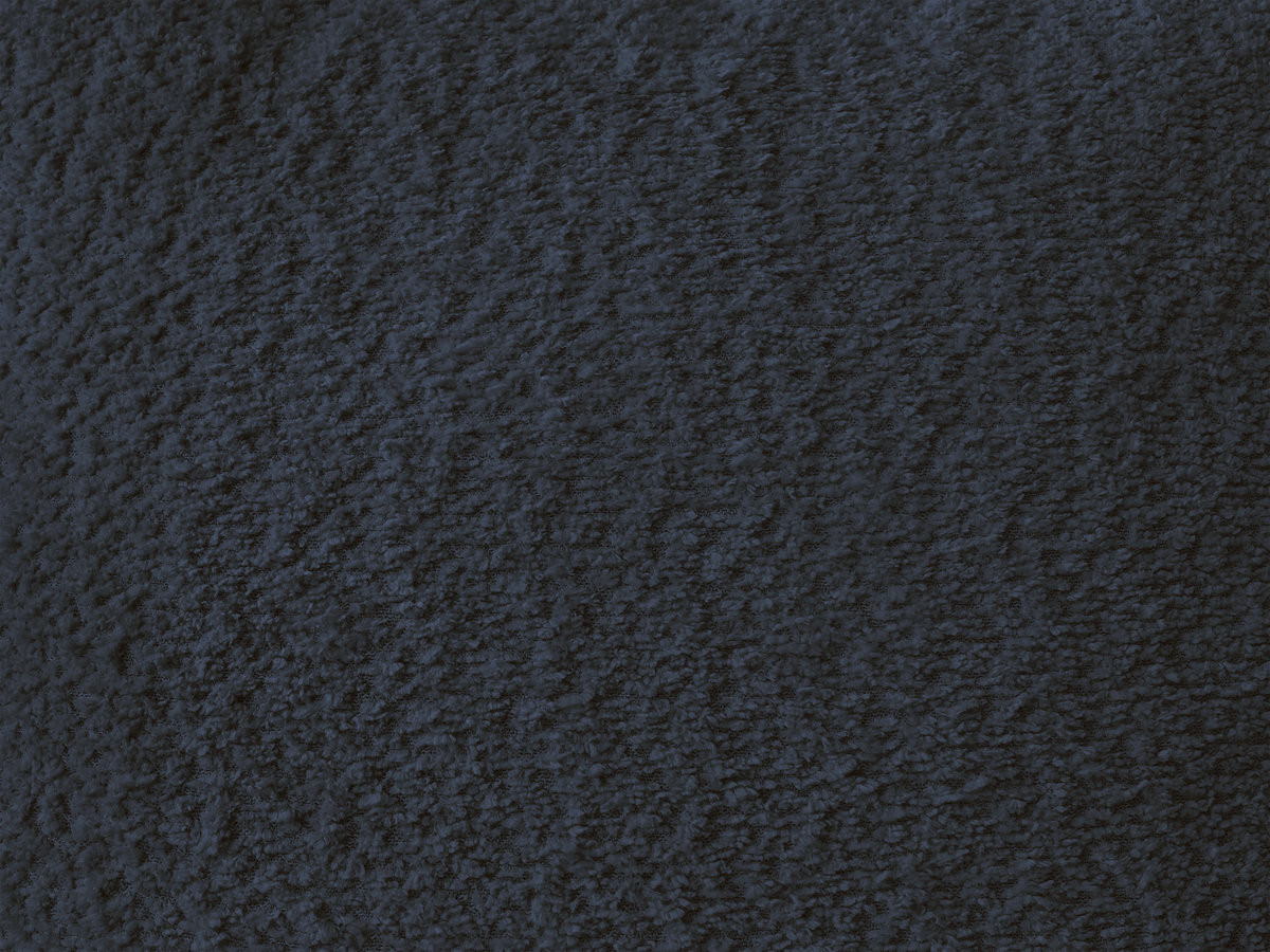 Canapé d'angle convertible coffre MONTAIGNE tissu bouclette avec pouf