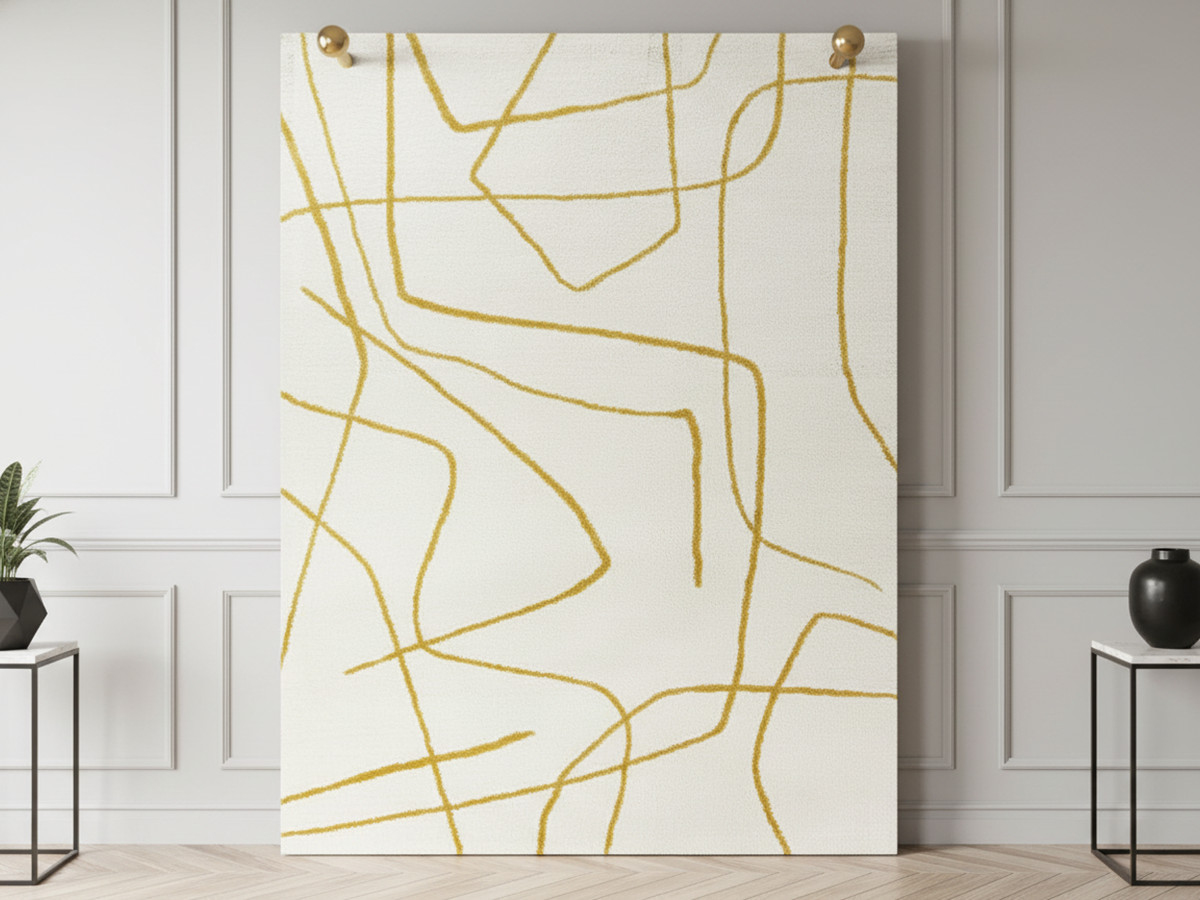 Tapis poils courts SOLINE motifs abstraits