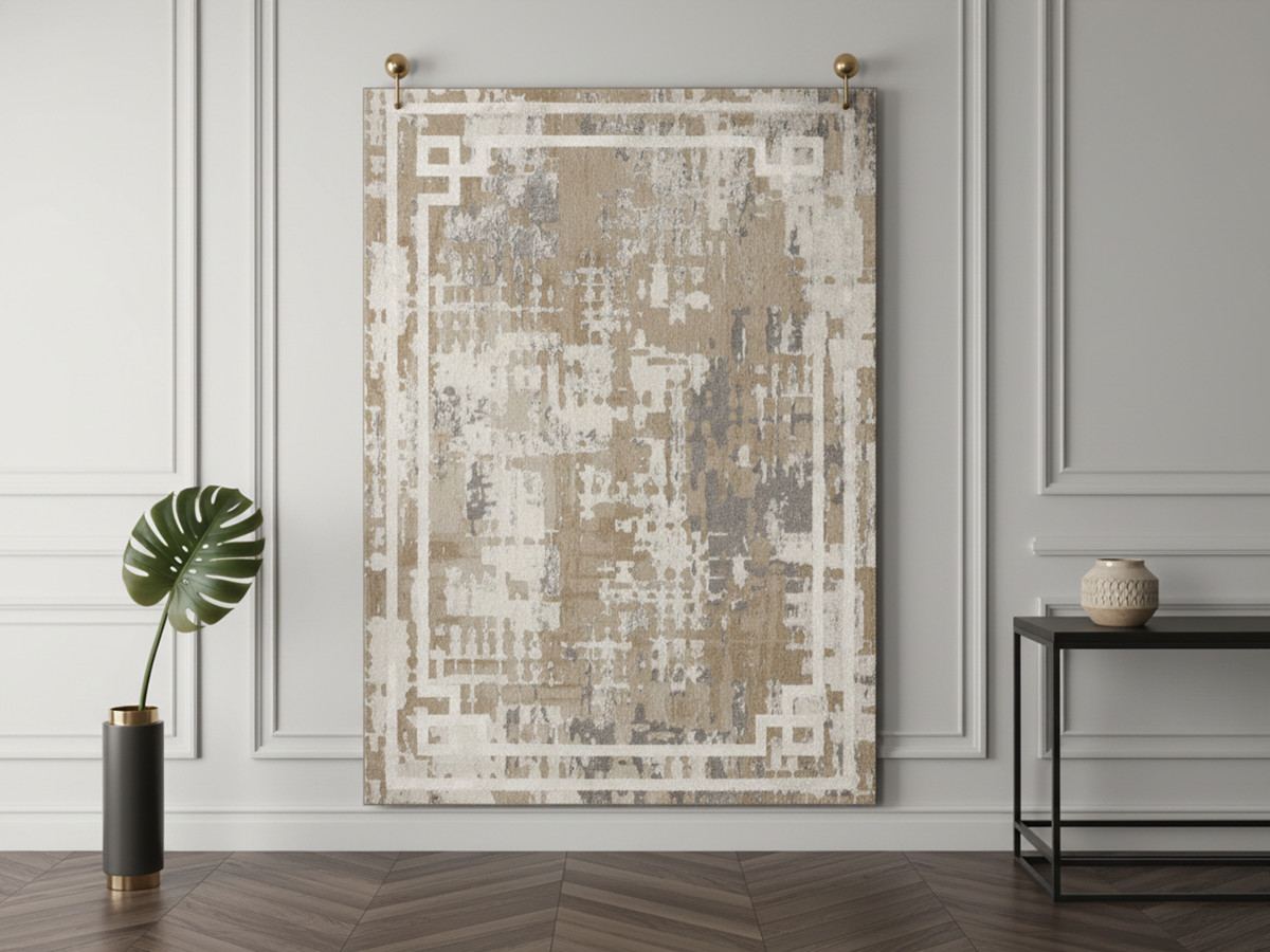 Tapis poils ras MINA vintage