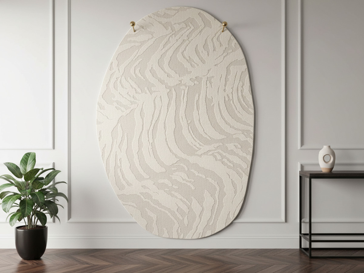 ORIAN kortpolig vloerkleed met abstract patroon