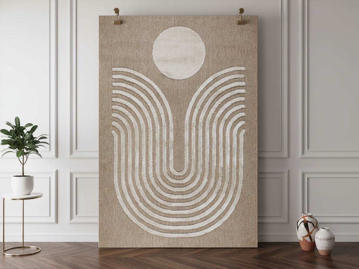 Tapis poils ras BETINA motif abstrait Tapis poils ras BETINA motif abstrait