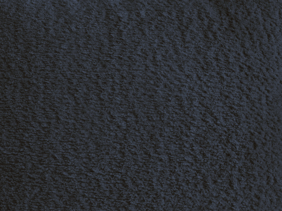 Canapé d'angle convertible coffre MONTAIGNE tissu bouclette avec pouf