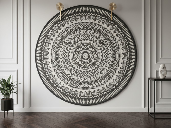 Tapis poils SIENNA motif vintage