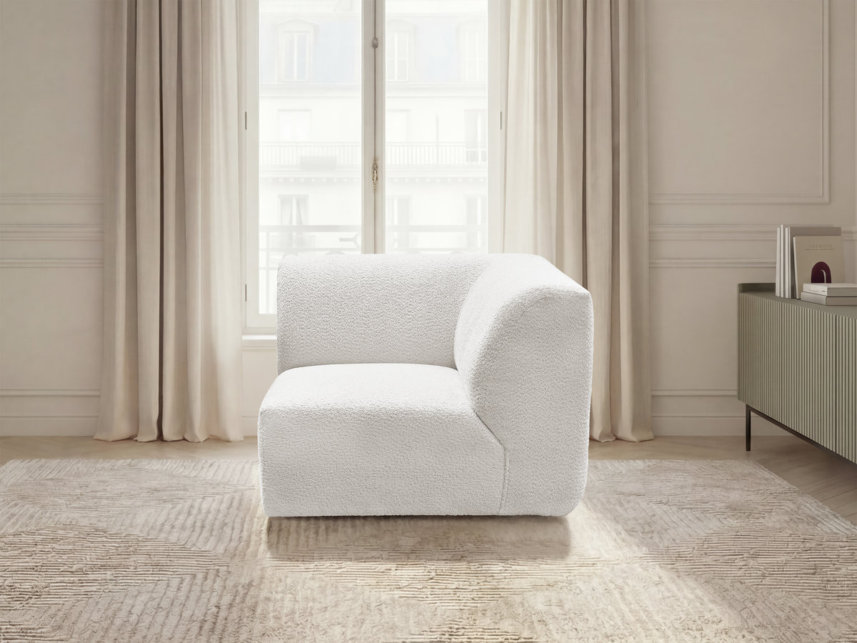 Petit angle pour canapé modulable ANDA tissu chenille