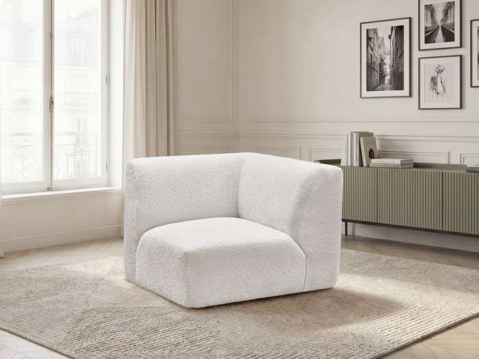 Petit angle pour canapé modulable ANDA tissu chenille
