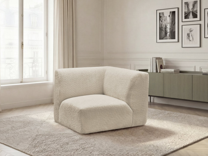 Petit angle pour canapé modulable ANDA tissu chenille