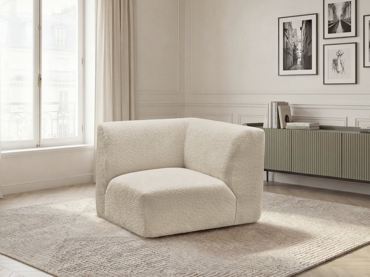 Petit angle pour canapé modulable ANDA tissu chenille