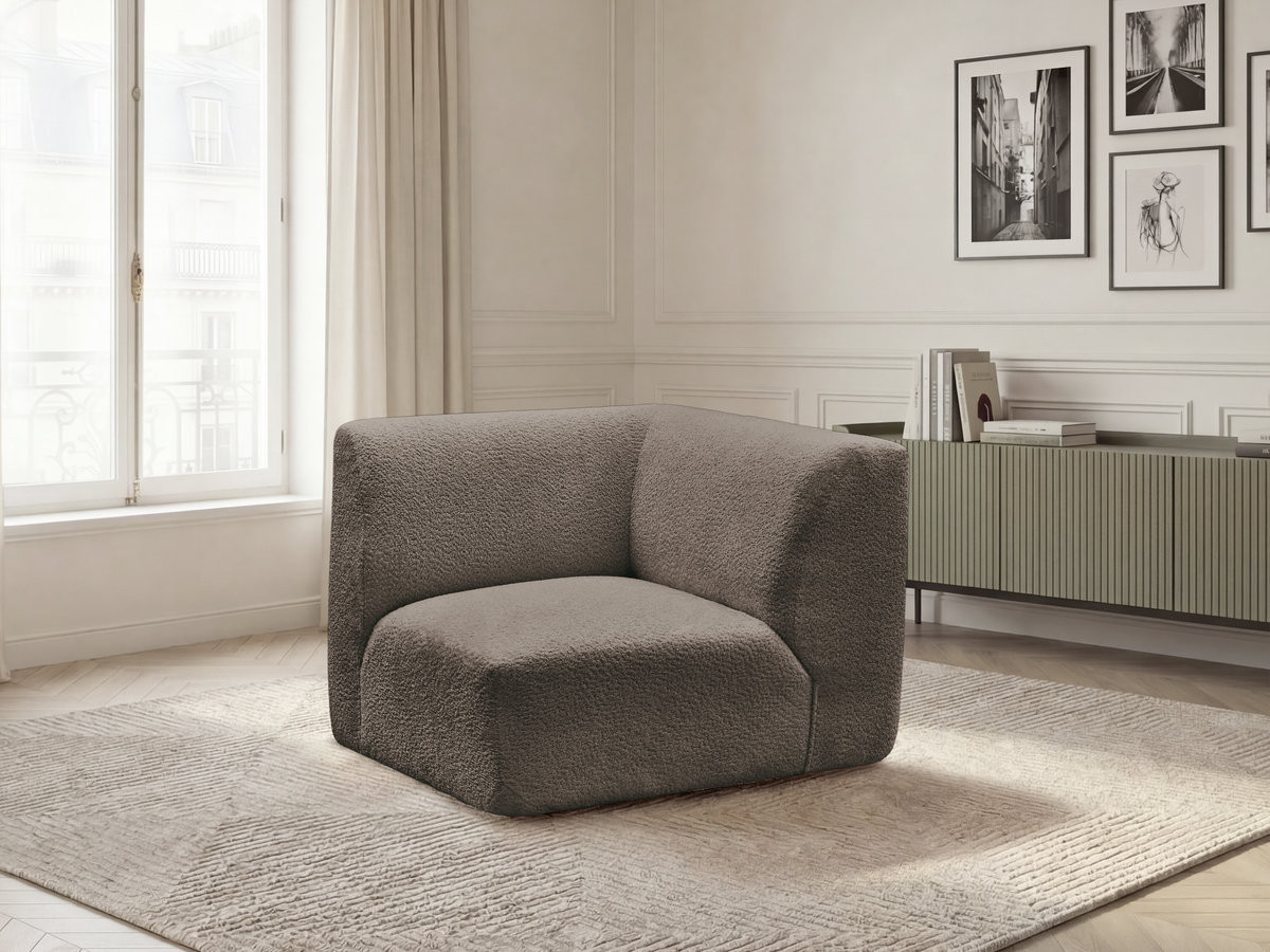 Petit angle pour canapé modulable ANDA tissu chenille