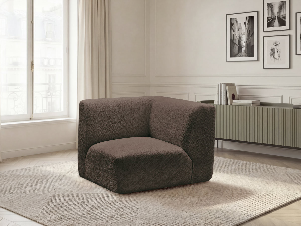 Petit angle pour canapé modulable ANDA tissu chenille