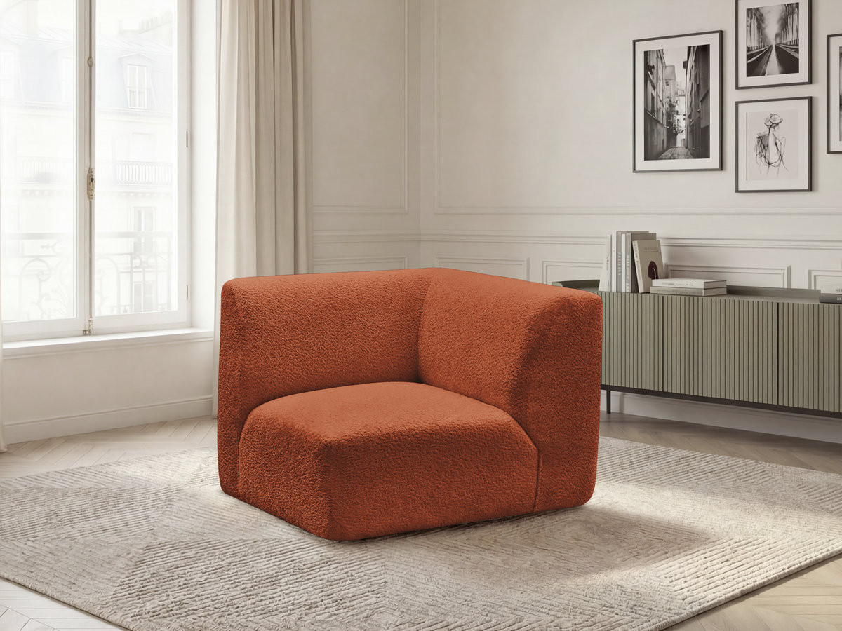 Petit angle pour canapé modulable ANDA tissu chenille