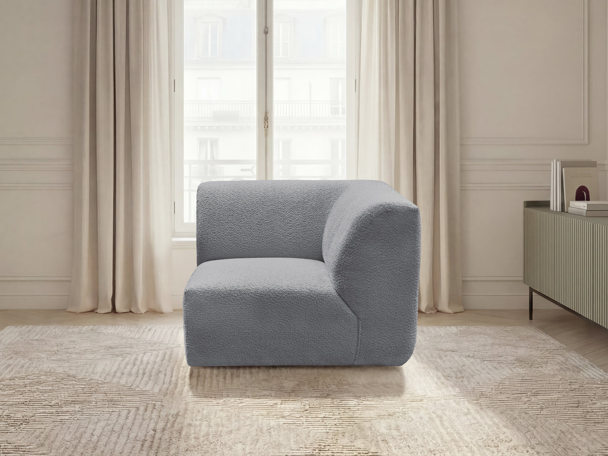 Petit angle pour canapé modulable ANDA tissu chenille