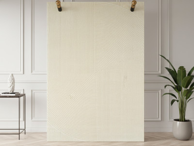Tapis poils ras JANE motif abstrait
