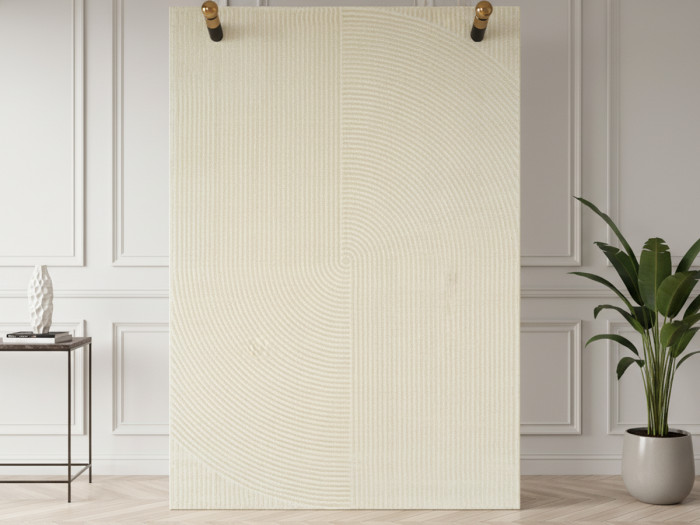 Tapis poils ras JANE motif abstrait