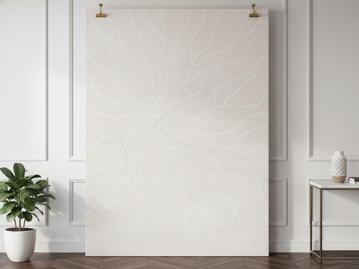 Tapis poils court NORMA motif abstrait