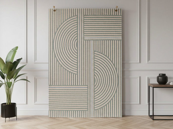 Tapis tissé à plat ARTHUR motifs graphiques