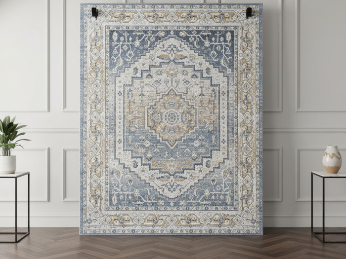 Tapis poils ras LINA vintage