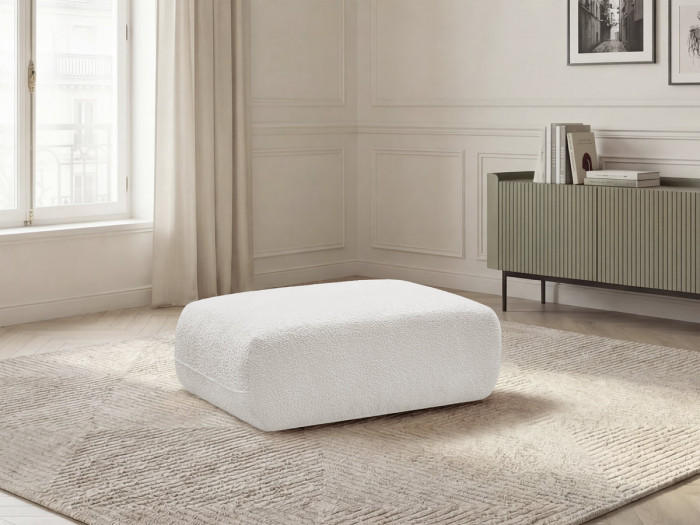 Pouf ANDA tissu chenille