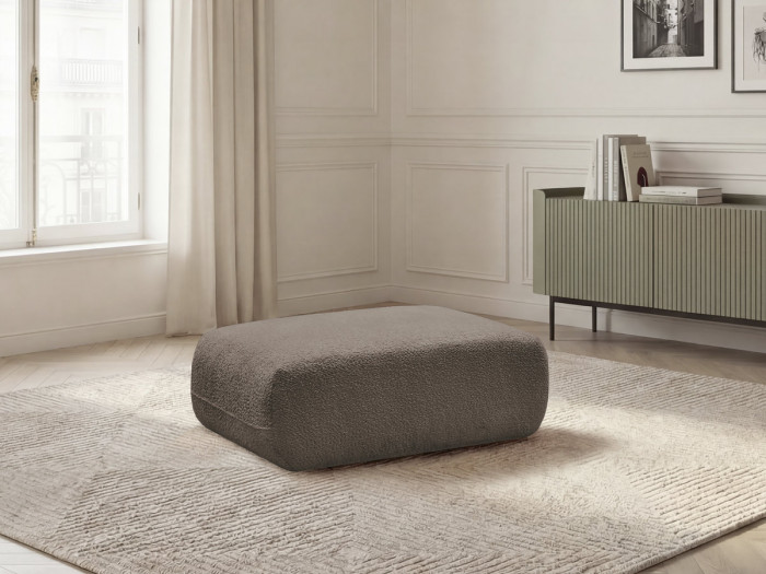 Pouf ANDA tissu chenille
