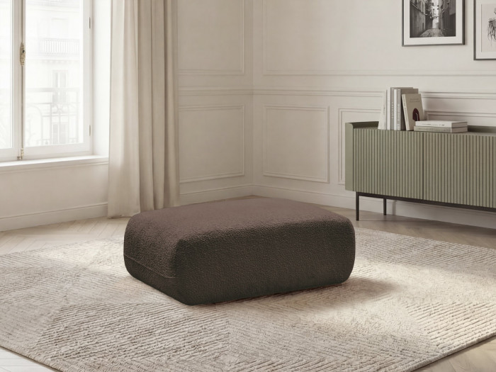 Pouf ANDA tissu chenille