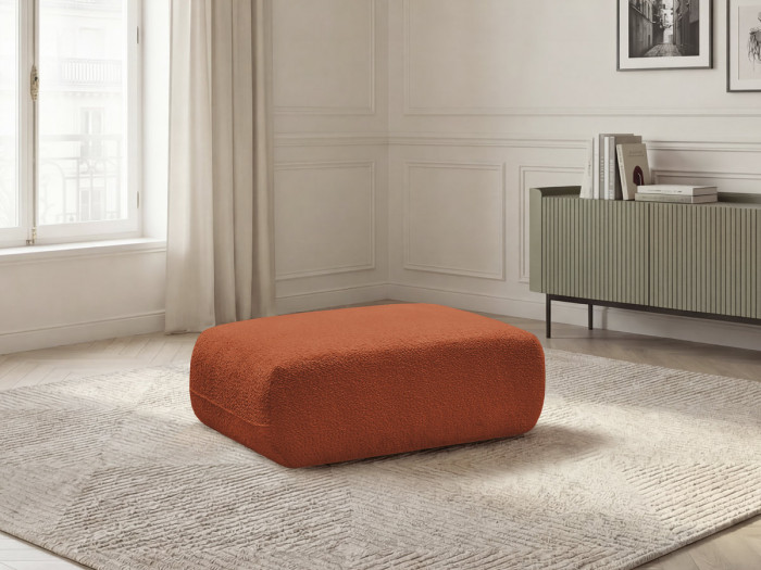 Pouf ANDA tissu chenille