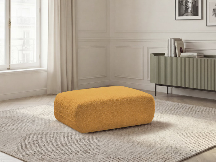 Pouf ANDA tissu chenille