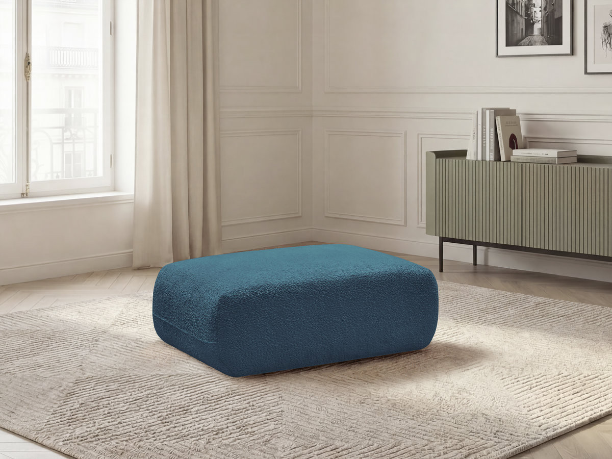 Pouf ANDA tissu chenille
