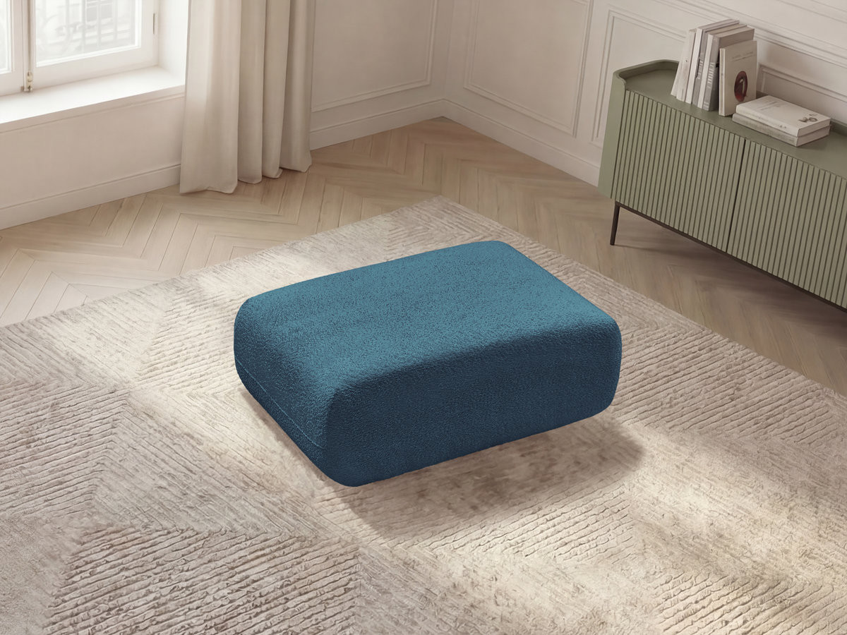 Pouf ANDA chenille bleu clair — vue 5