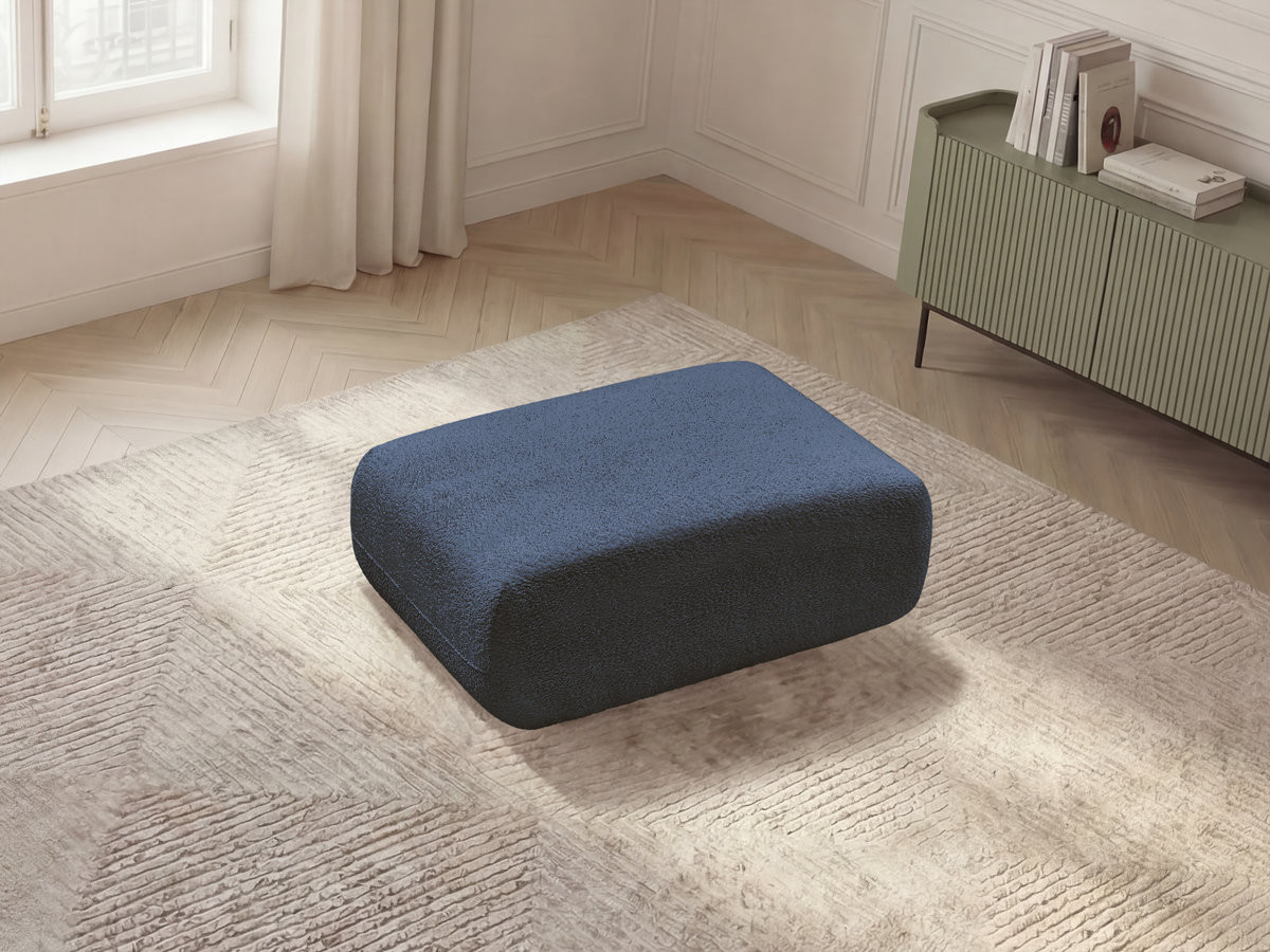 Pouf ANDA chenille bleu foncé — vue 5