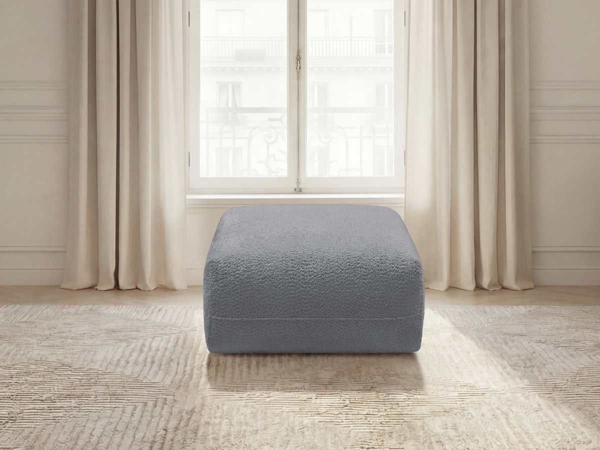 Pouf ANDA tissu chenille