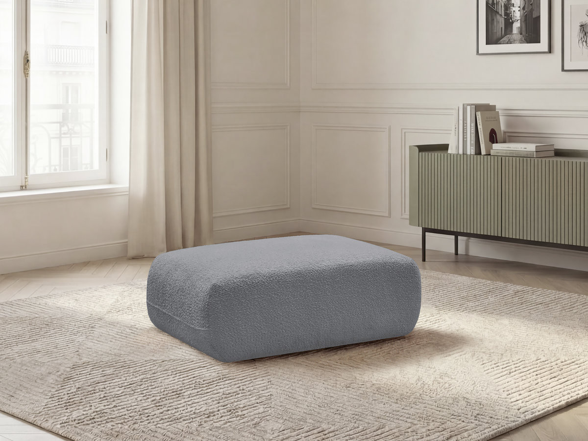 Pouf ANDA tissu chenille