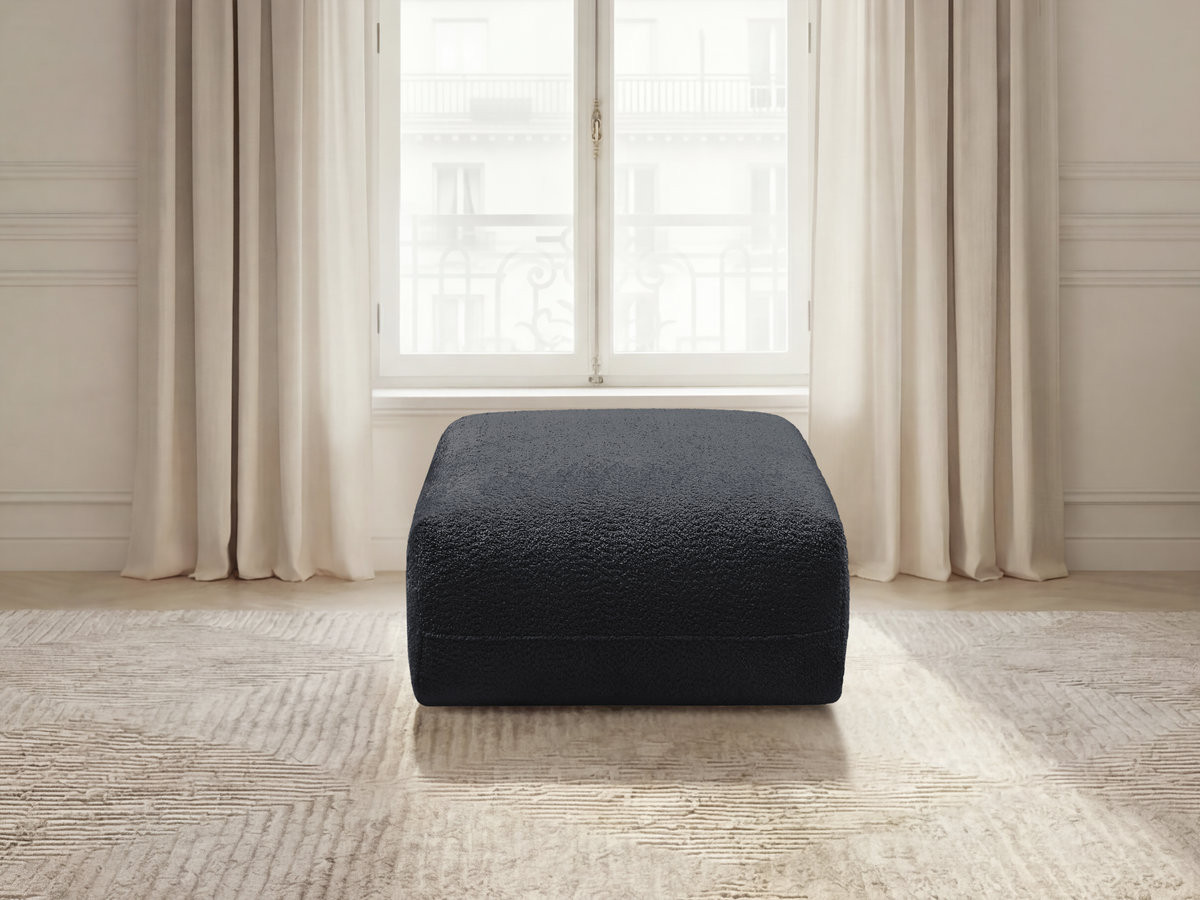 Pouf ANDA tissu chenille