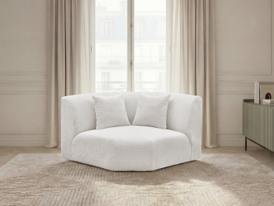 Grand angle pour canapé modulable ANDA tissu chenille