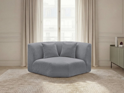 Grand angle pour canapé modulable ANDA tissu chenille