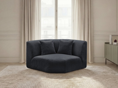 Grand angle pour canapé modulable ANDA tissu chenille