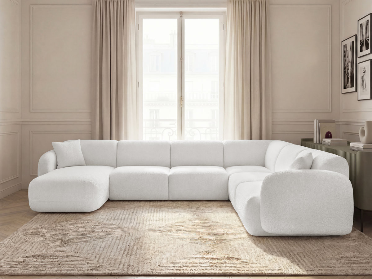 Canapé panoramique modulable ANDA blanc — vue 4