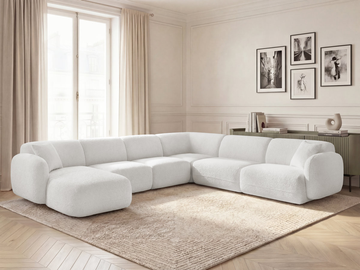 Canapé panoramique modulable ANDA blanc