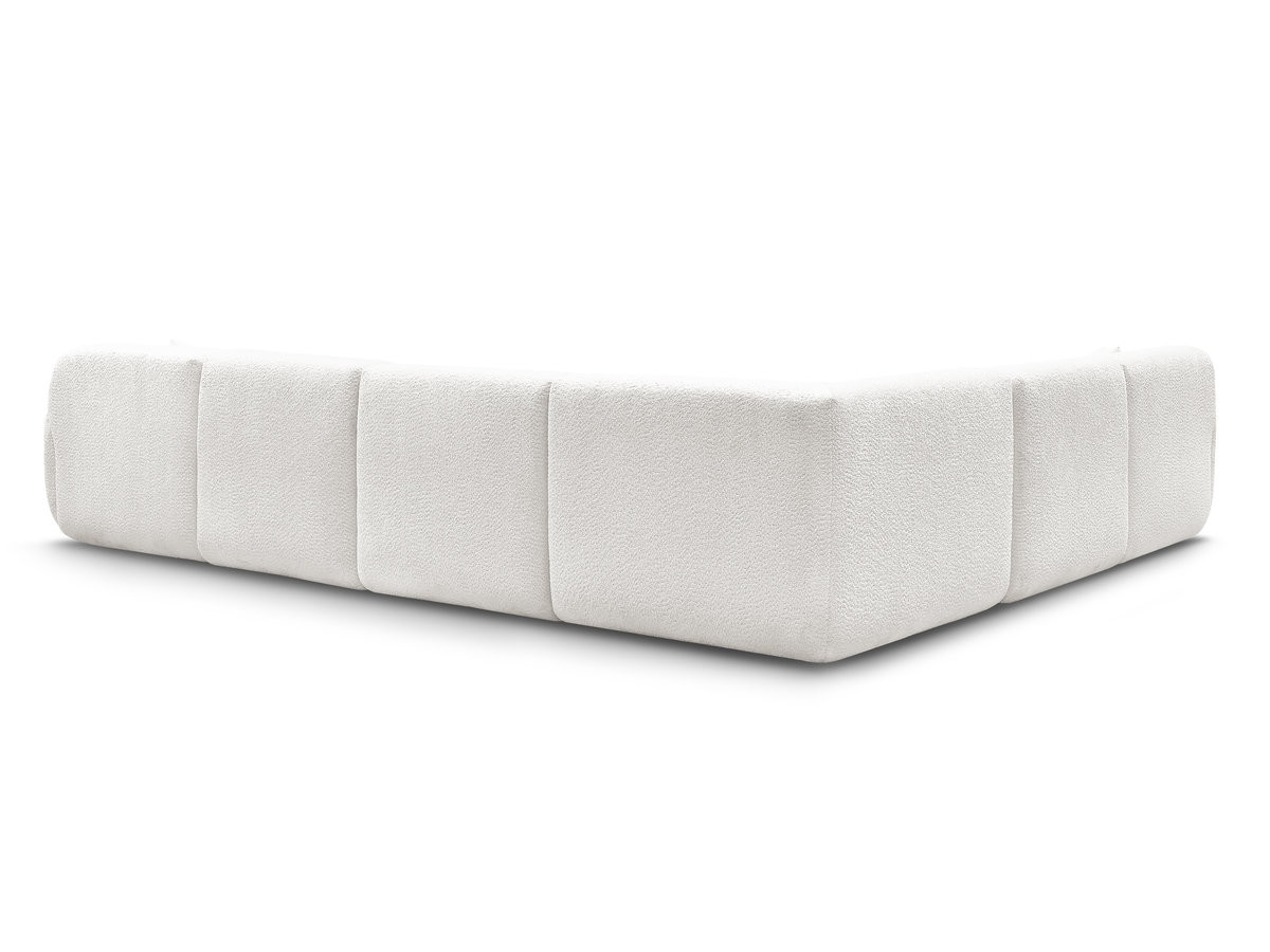 Canapé panoramique fixe modulable ANDA avec 1 méridienne, 2 chauffeuses et 1 petit angle