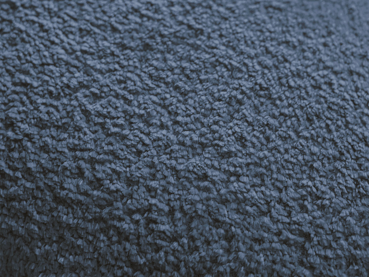 Canapé d'angle L fixe modulable ANDA tissu chenille