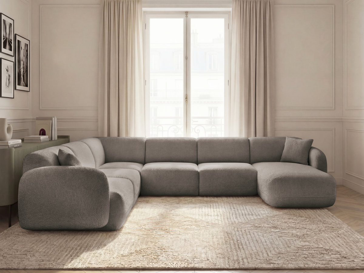 Canapé panoramique modulable ANDA taupe — vue 4