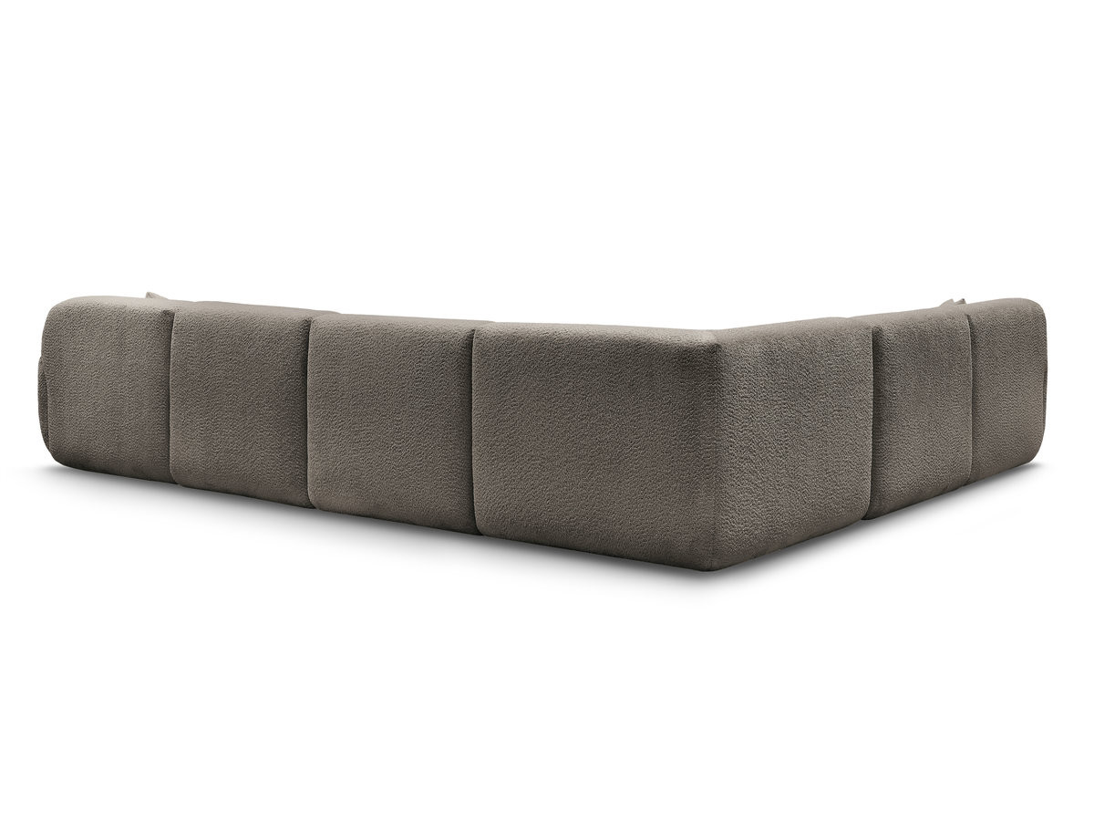 Canapé panoramique fixe modulable ANDA avec 1 méridienne, 2 chauffeuses et 1 petit angle