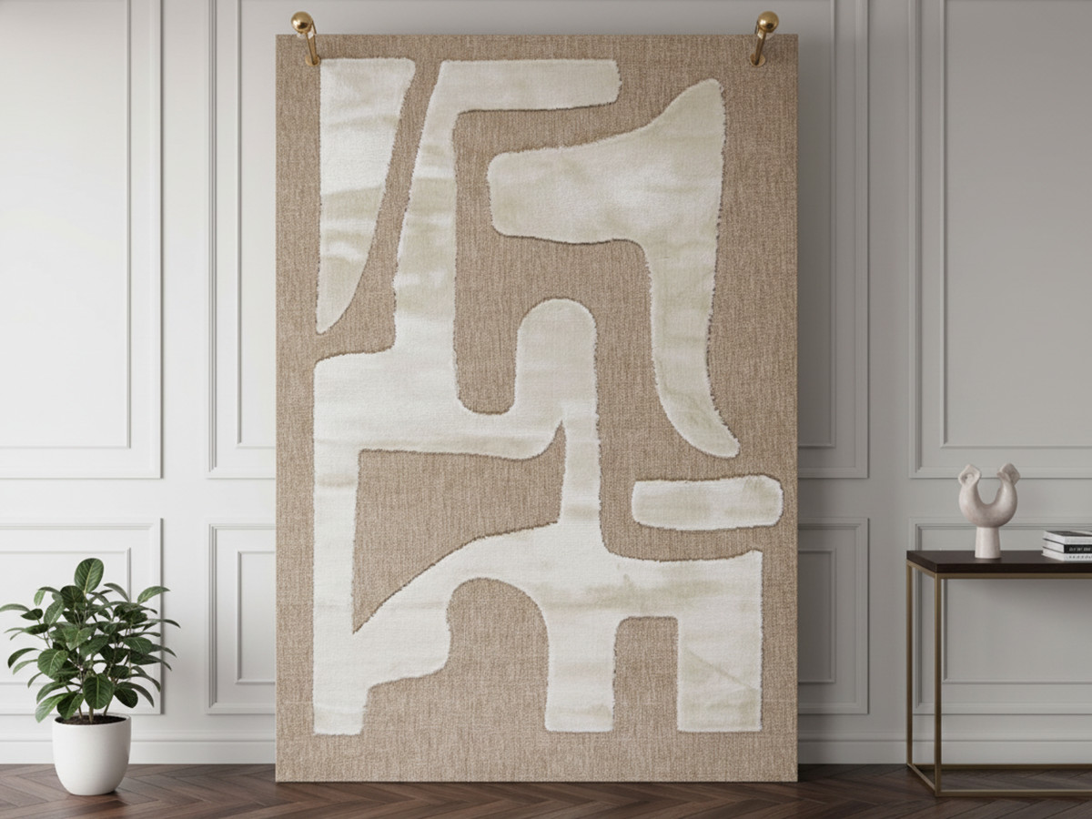 Tapis poils ras WYATT motif abstrait Tapis poils ras WYATT motif abstrait