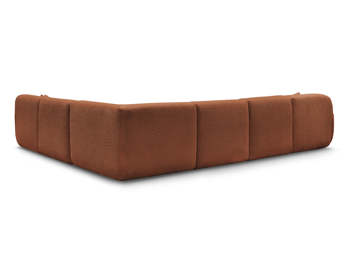 Canapé panoramique fixe modulable ANDA avec 1 méridienne, 2 chauffeuses et 1 petit angle