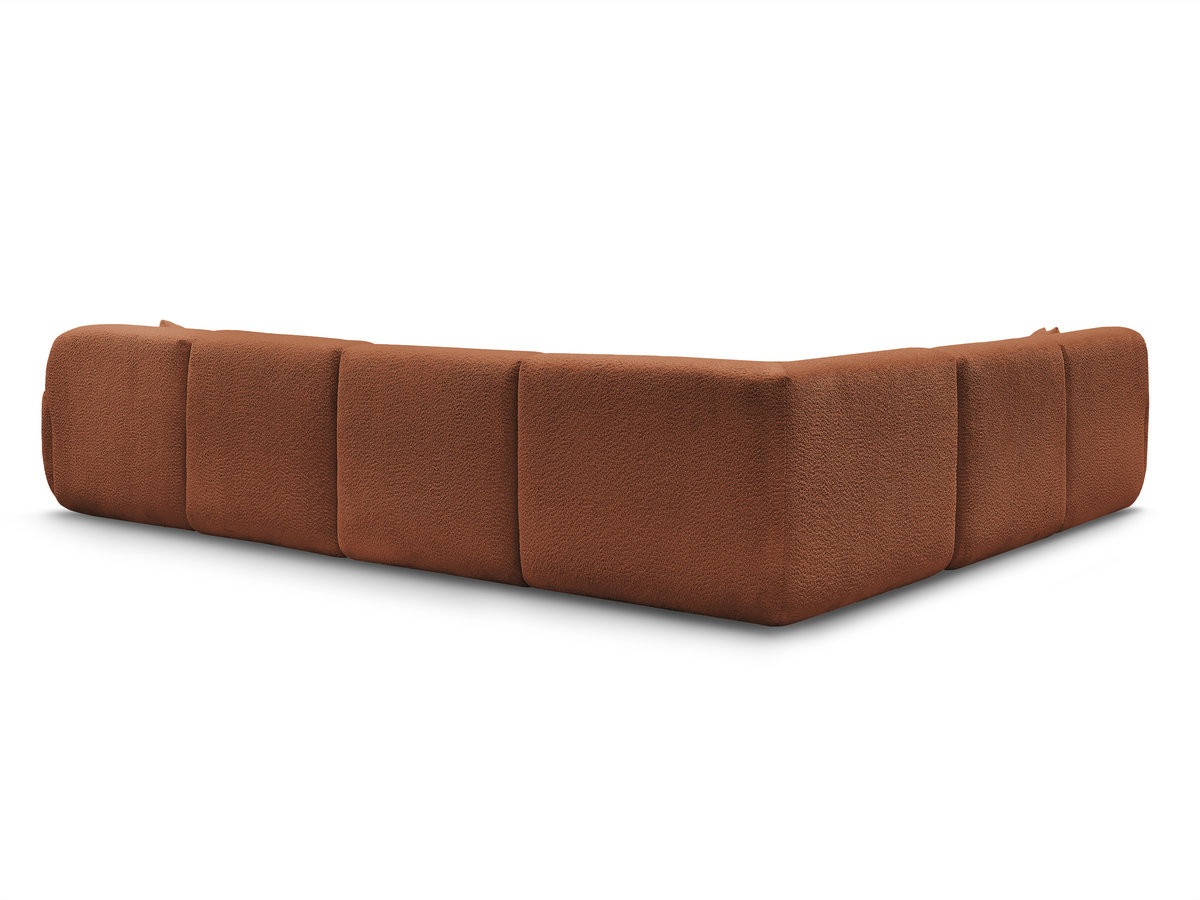 Canapé panoramique fixe modulable ANDA avec 1 méridienne, 2 chauffeuses et 1 petit angle