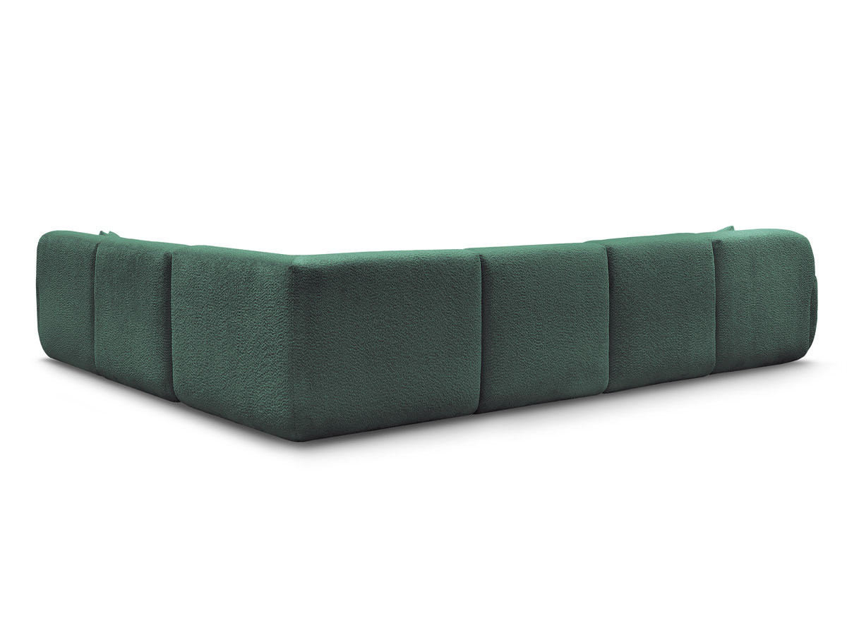 Canapé panoramique fixe modulable ANDA avec 1 mrdn, 3 chfs 1 place sans accoudoir, 1 chf 1 place avec accoudoir, 1 petit angle