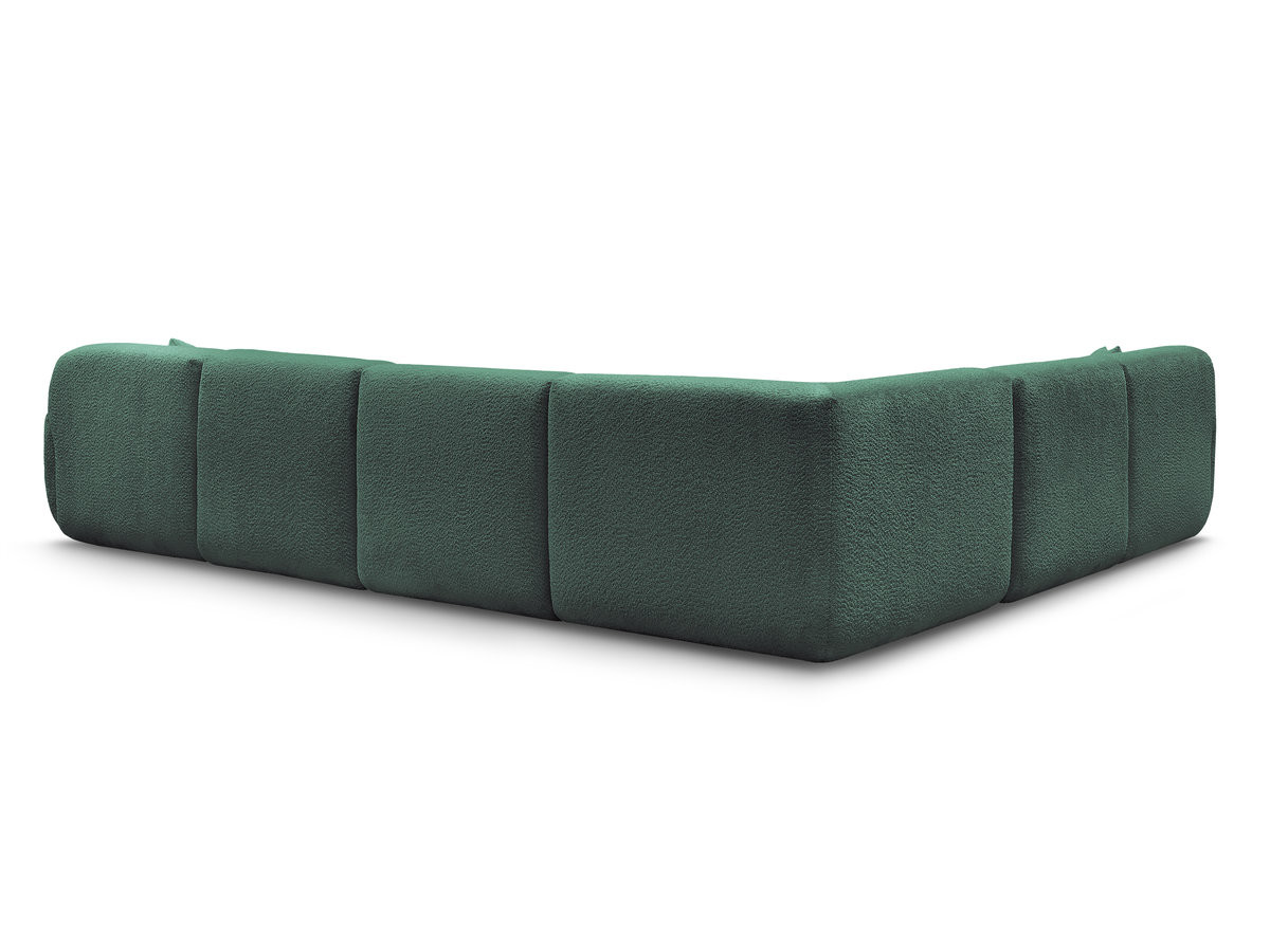 Canapé panoramique fixe modulable ANDA avec 1 mrdn, 3 chfs 1 place sans accoudoir, 1 chf 1 place avec accoudoir, 1 petit angle