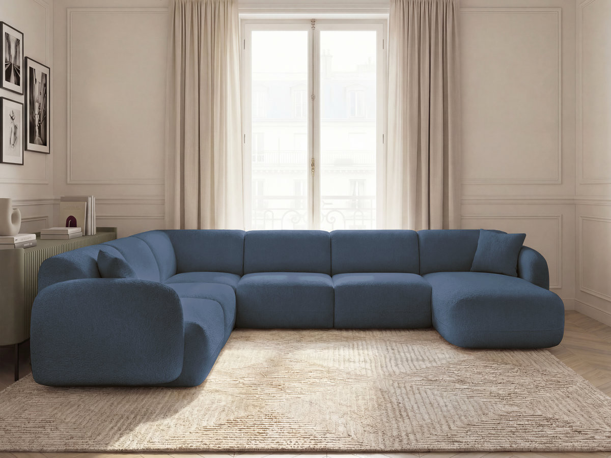Canapé panoramique modulable ANDA bleu foncé — vue 4