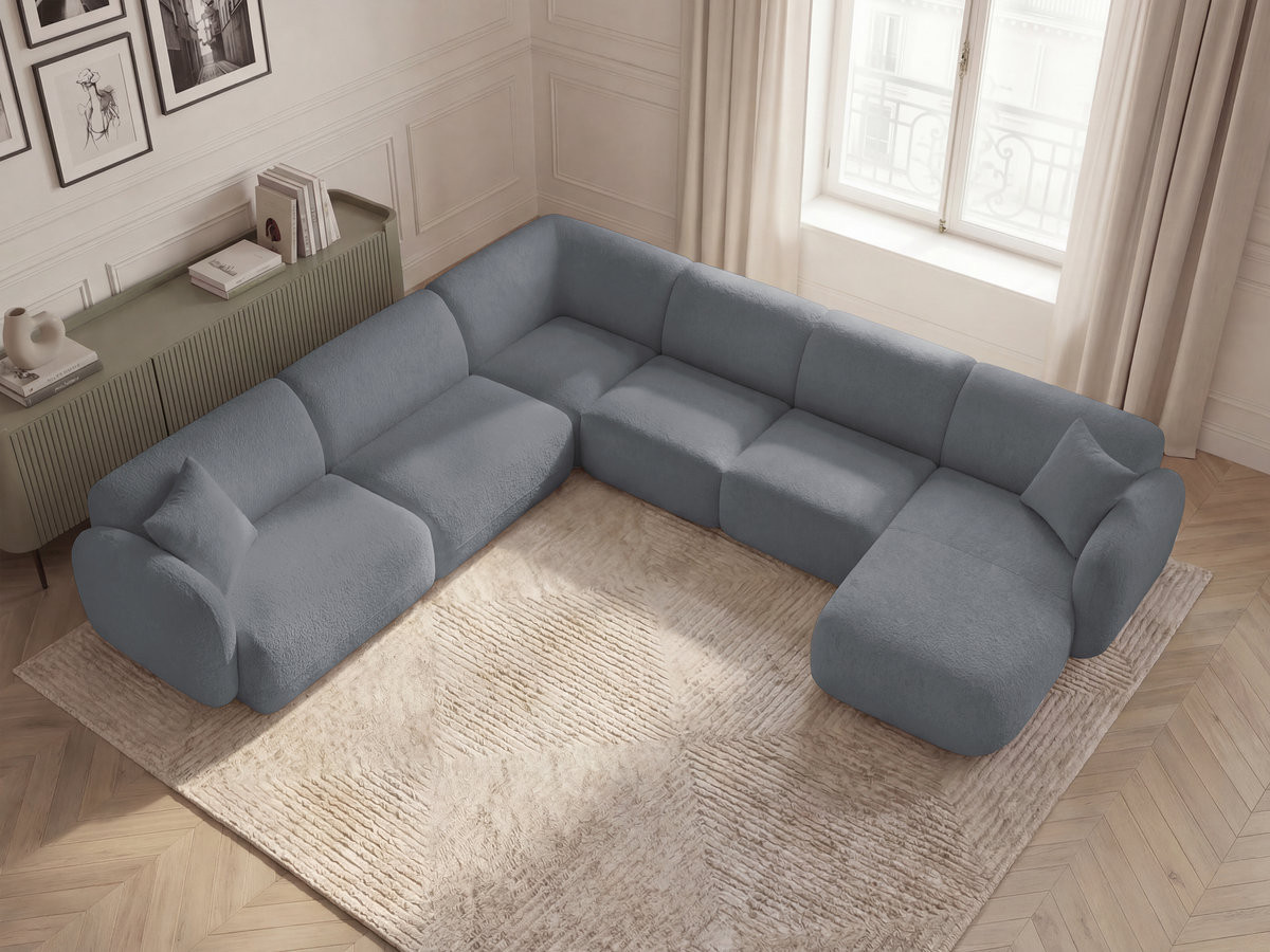 Canapé panoramique modulable ANDA gris — vue 5